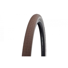 Покрышка велосипедная SCHWALBE FAT FRANK 28x2,00 (50-622), 50EPI, светоотр.полоса, городской протектор, антипрокол., коричнево-белая