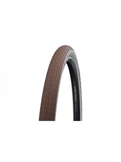 Покрышка велосипедная SCHWALBE FAT FRANK 28x2,00 (50-622), 50EPI, светоотр.полоса, городской протектор, антипрокол., коричнево-белая