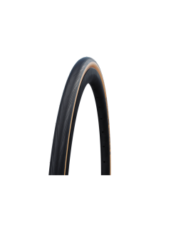 Покрышка велосипедная SCHWALBE LUGANO II 700x25C (25-622), 50EPI, слик протектор, антипрокол., черно-беж.