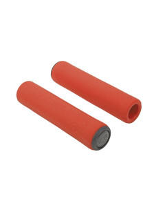 Ручки на руль AGR SILICONE ELITE, длина 130мм, силикон, красные