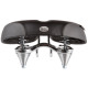 Седло велосипедное VELO TOUR DS GEL комфортное, 265х255мм., пружина