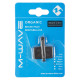 Колодки M-WAVE STP1 для дисковых тормозов, органические, для систем SHIMANO, TEKTRO, PROMAX