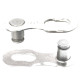 Замок цепи M-WAVE 1/2"х11/128" 5,88 мм, многоразовый, 10 скор, SRAM/SHIMANO/KMC/M-WAVE