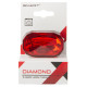 Фонарь задний велосипедный SMART Diamond, 15лм, 3 диода, 3 режима, бат.