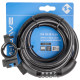 Замок велосипедный M-WAVE DS 10.15 тросовый, 10х1500мм