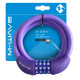 Замок велосипедный M-WAVE DS 12.10 S тросовый, 12х1000мм, фиолетовый