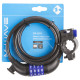 Замок велосипедный M-WAVE DS 8.15 тросовый, 8х1500мм