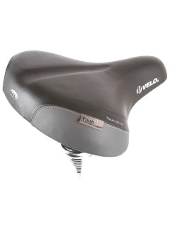 Седло велосипедное VELO TOUR DS GEL комфортное, 265х255мм., пружина