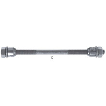 Ось задняя, Cr-Mo, с конусом, под гайку 170mm, 3/8", черная Ось задняя, Cr-Mo, с конусом, под гайку 170mm, 3/8", черная