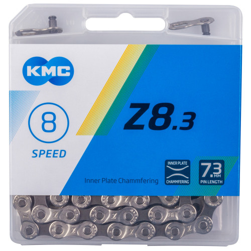 Цепь KMC Z8.3, 8 передач, 114 звеньев, с замком