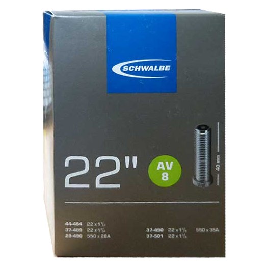 Камера велосипедная SCHWALBE AV8 22", автониппель 40мм