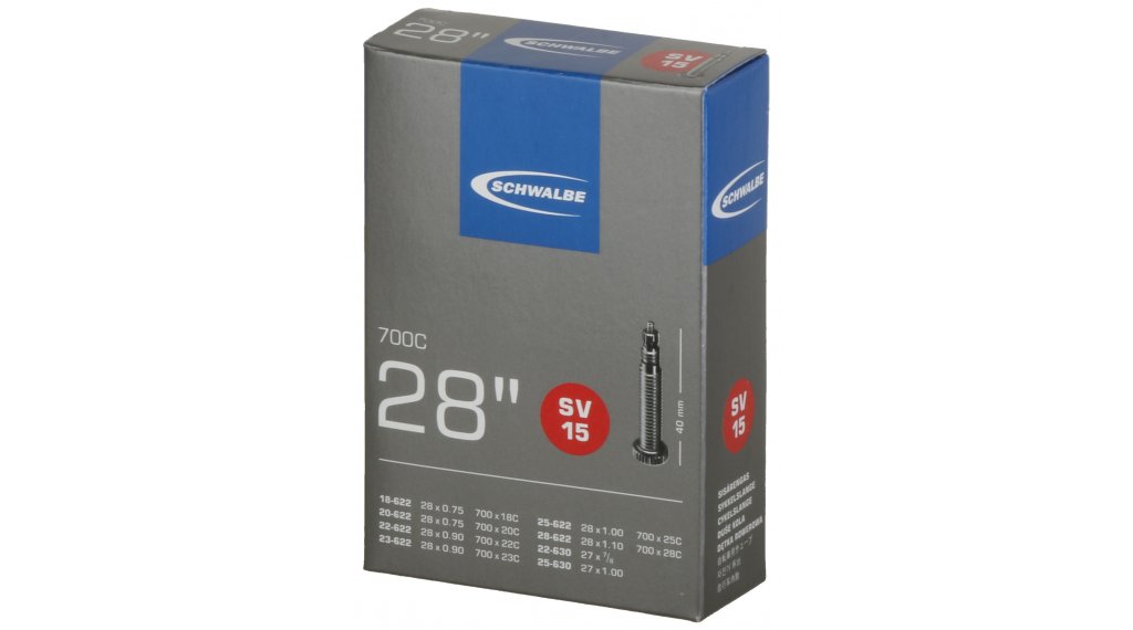 Камера велосипедная SCHWALBE SV15 28" (700C), спорт. ниппель 50мм