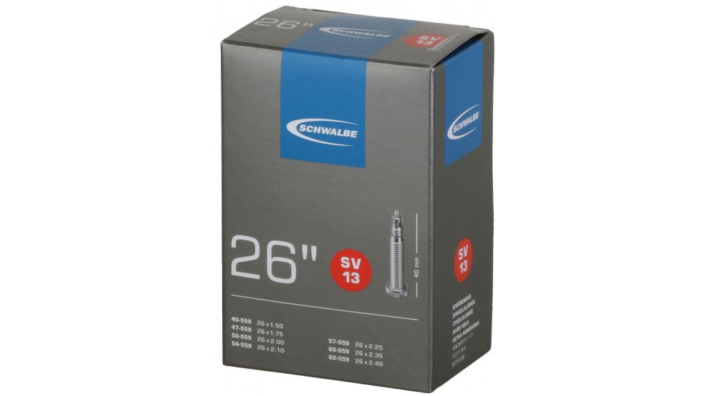 Камера велосипедная SCHWALBE SV13 26", спорт. ниппель 40мм