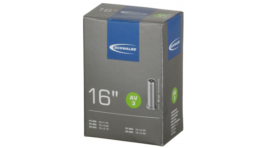 Камера велосипедная SCHWALBE AV3 16", автониппель 40мм