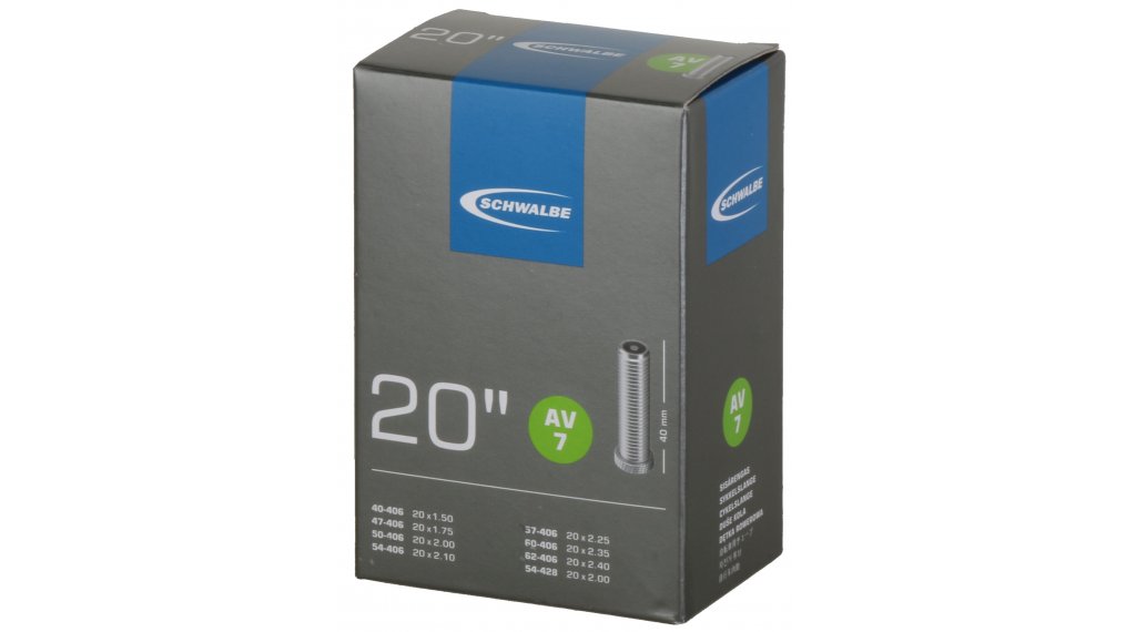 Камера велосипедная SCHWALBE AV7 20", автониппель 40мм