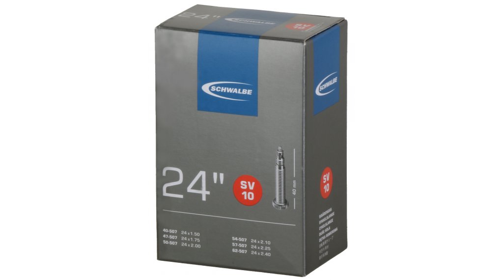 Камера велосипедная SCHWALBE SV10 24", спорт. ниппель 40мм