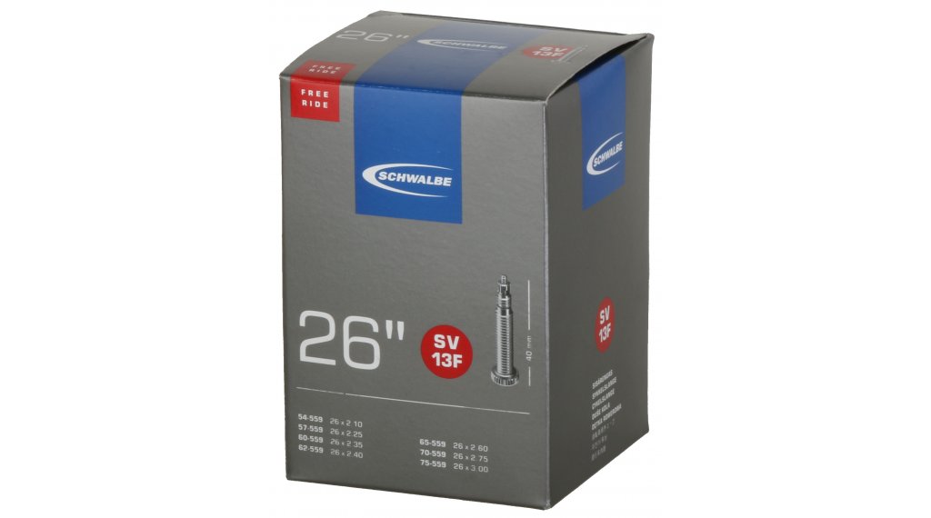 Камера велосипедная SCHWALBE SV13F FREERIDE 26", спорт. ниппель 40мм
