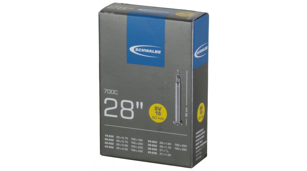 Камера велосипедная SCHWALBE SV15 28", спорт. ниппель 60мм