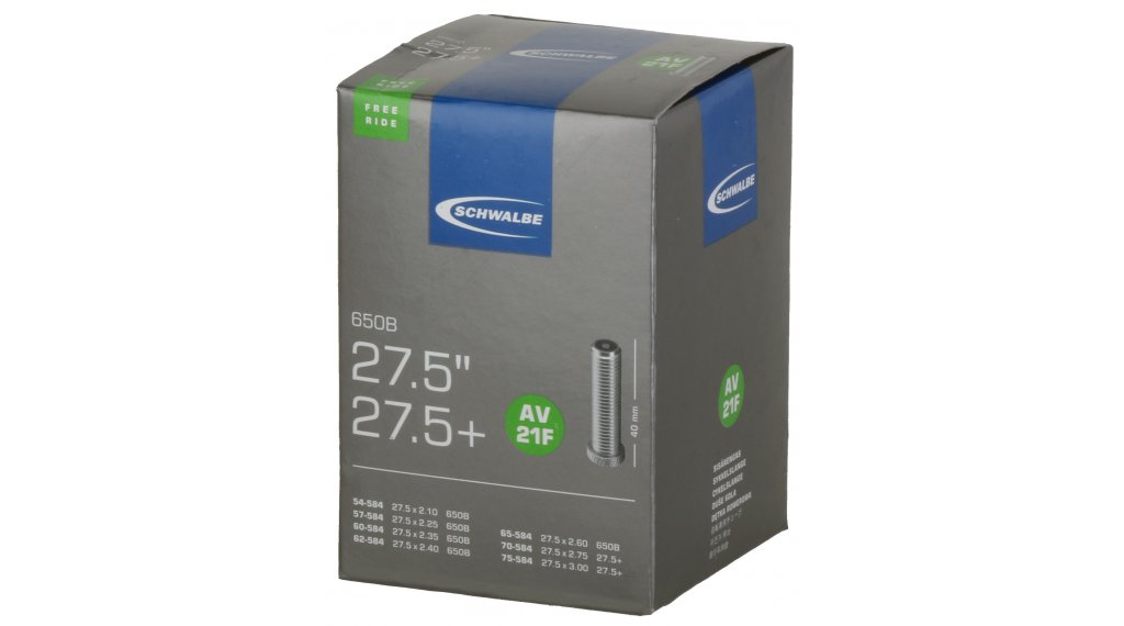 Камера велосипедная SCHWALBE AV21F FREERIDE 27,5", автониппель 40мм