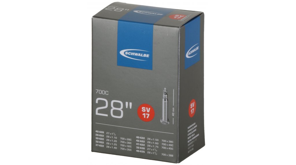 Камера велосипедная SCHWALBE SV17 28", спорт. ниппель 40мм