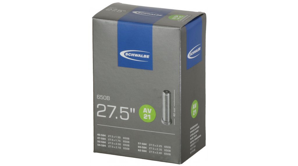 Камера велосипедная SCHWALBE AV21 27,5", автониппель 40мм