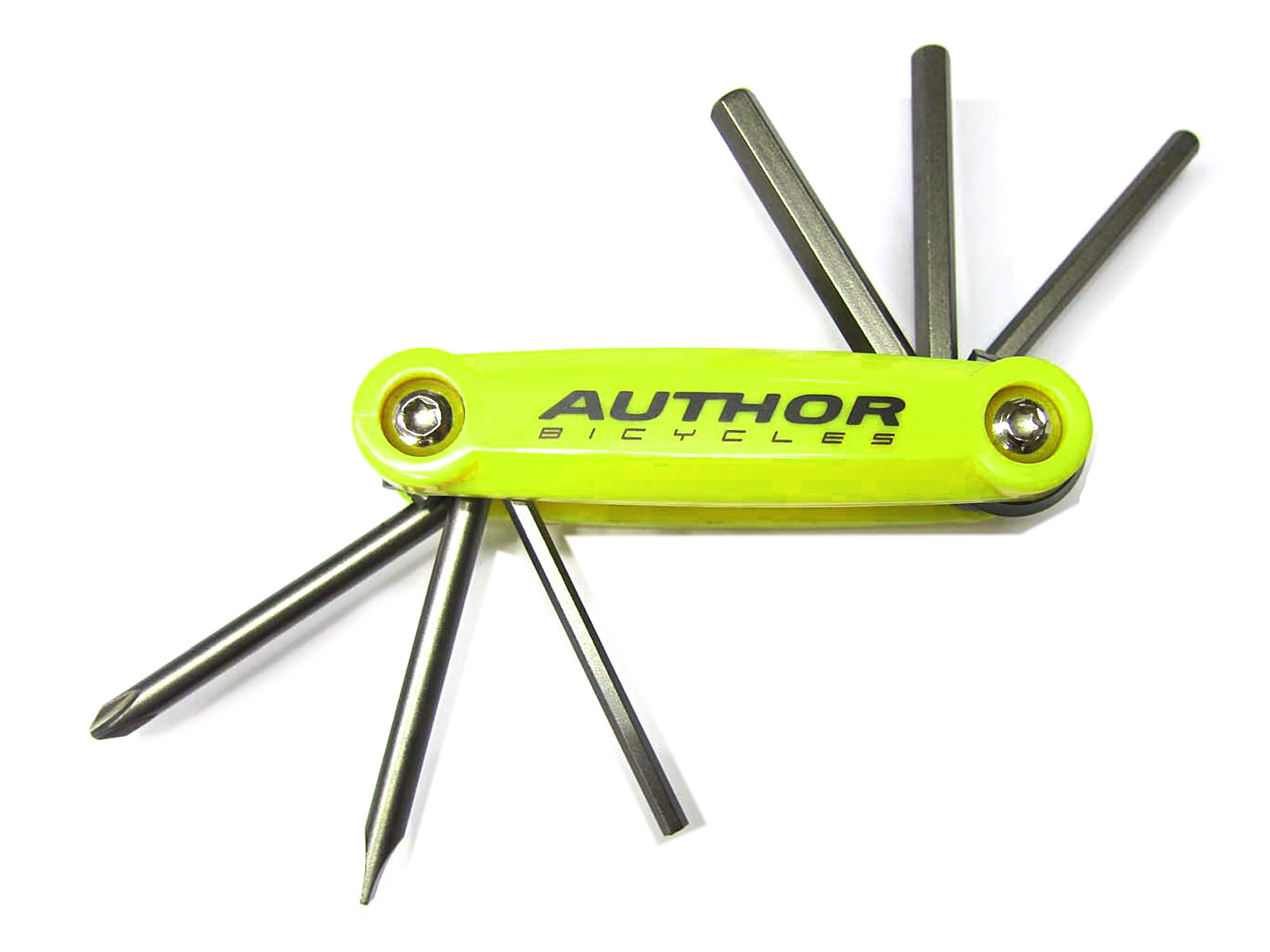 Набор универсальный ToolBox 6 складных отверток, шестигр. и отвертки, желтый, AUTHOR