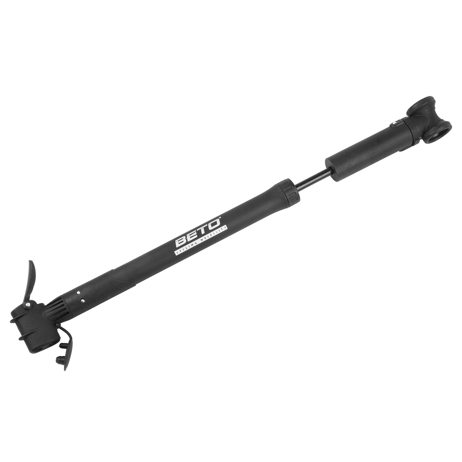 Насос велосипедный BETO FRAME ручной, пластик, универс. головка, до 80PSI