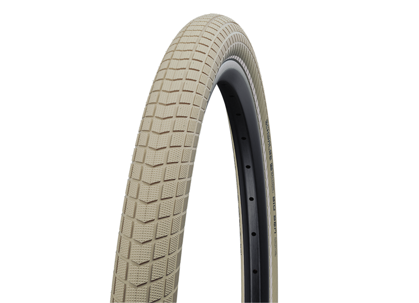 Покрышка велосипедная SCHWALBE BIG BEN 26x2,15 (55-559), 50EPI, городской протектор, антипрокол., светоотр., крем.