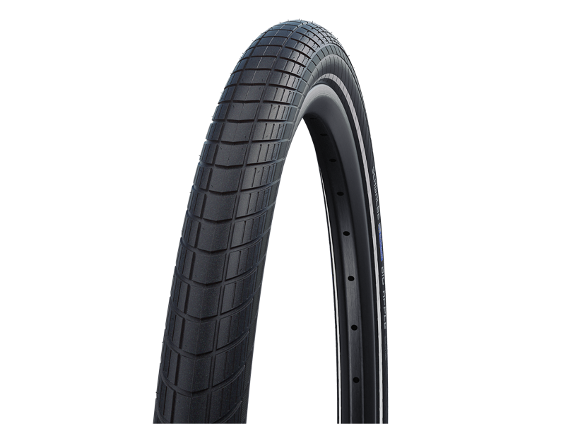 Покрышка велосипедная SCHWALBE BIG APPLE 26x2,00 (50-559), 67EPI, городской протектор, антипрокол., светоотр.