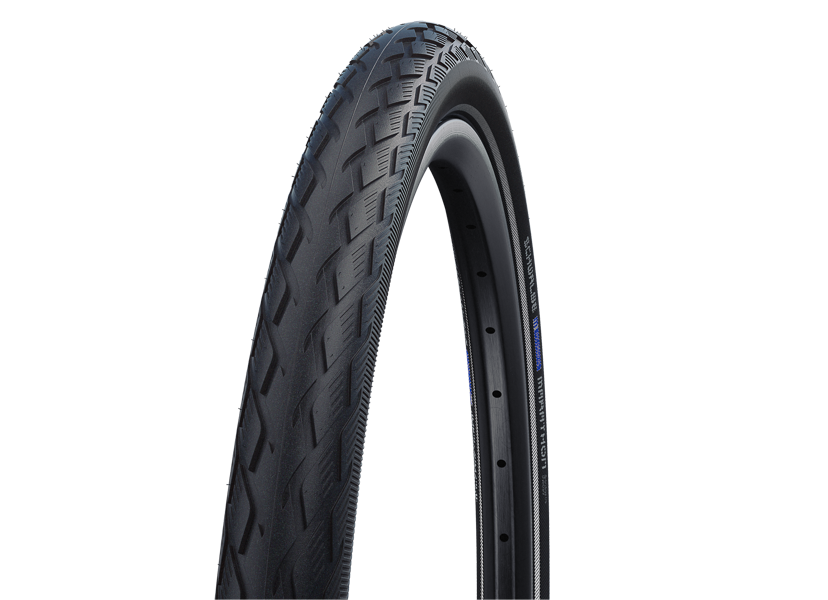 Покрышка велосипедная SCHWALBE MARATHON 26x1,50 (40-559), 67EPI, городской протектор, антипрокол., светоотр.