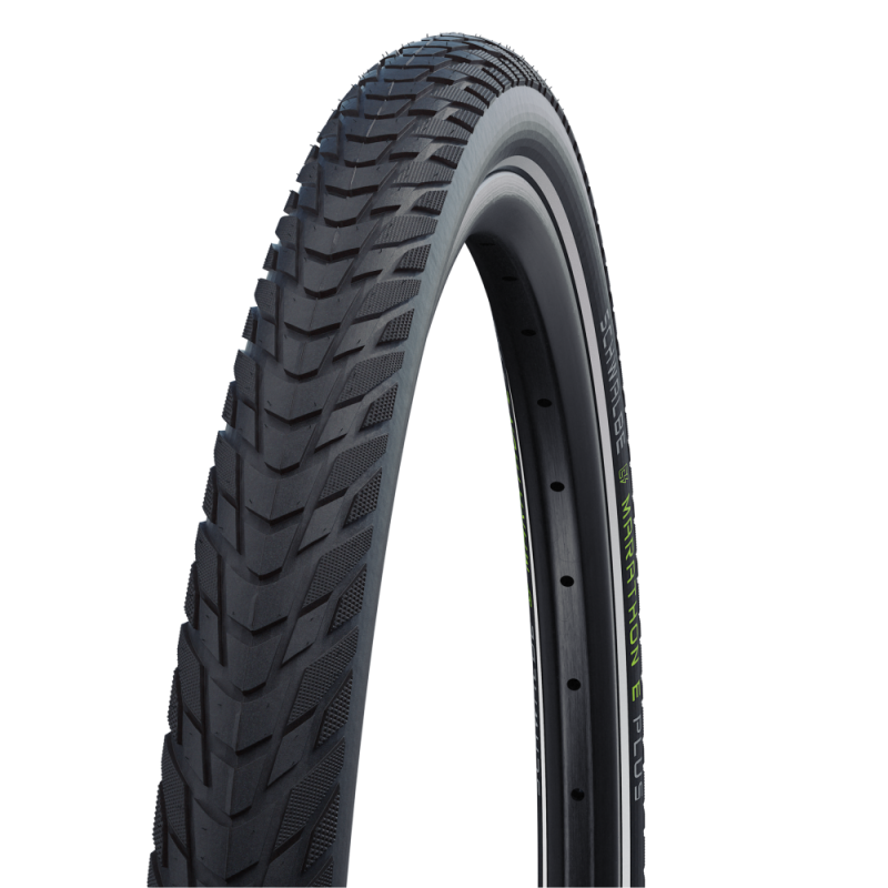 Покрышка велосипедная SCHWALBE MARATHON E-PLUS 28x2,00 (50-622), 67EPI, городской протектор, антипрокол., светоотр.