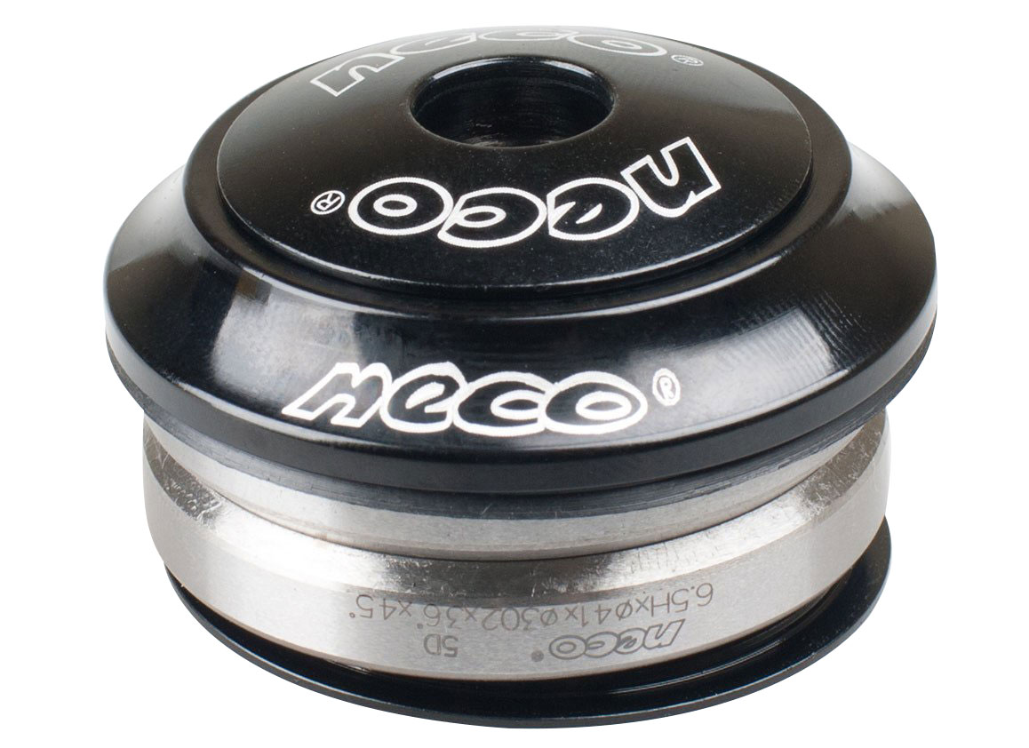Рулевой набор 6-190371 H23 1-1/8" IS41.2/28.6 IS41.2/30 интегрированный березьбовой, пром подш(OD41x36°x45), чашки алюмин, черный NECO NEW