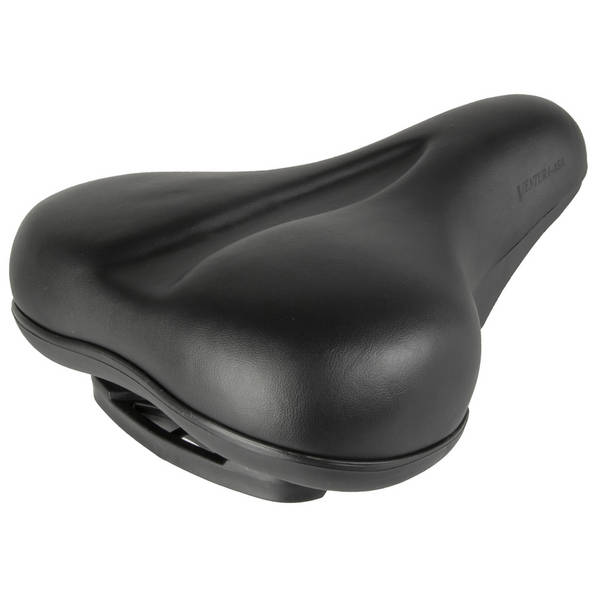 Седло велосипедное VENTURA ELASTOMER комфортное, 275х195мм., эластомер, с замком