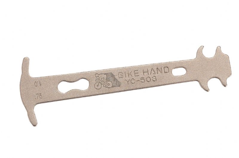 Цепеметр YC-503 механический индикатор 0,75/1% износа серебр. BIKEHAND